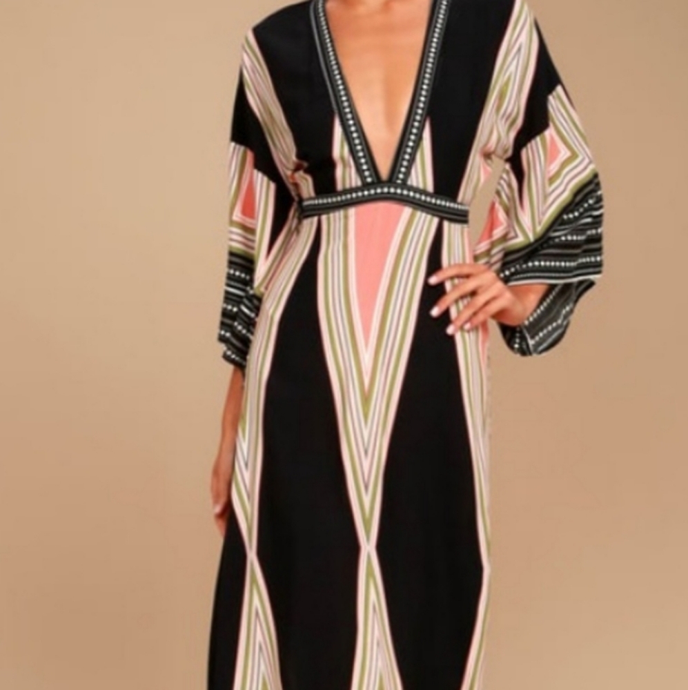 Lulu's Montecito maxi dress XS